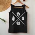 Beer Water Malt & Hops Tank Top Frauen Lustige Geschenke