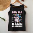 Bin Da Kann Losgehen Cute Unicorn Girls Women Tank Top Frauen Lustige Geschenke