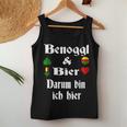 Binokel Player Swabian Schwabe Beer Benoggl Tank Top Frauen Lustige Geschenke