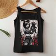 Black Goat Demon Alt Goth Girl Red Satanism Devil Occult Women Tank Top Personalized Gifts