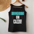 Buongiorno Un Cazzo Divertente Umorismo Sarcastico Detto Canotta da donna Regalos divertidos