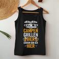 Camping Barbecue Beer Darum Bin Ich Hier Camping S Tank Top Frauen Lustige Geschenke