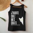 Chat Cadeau Amoureux Des Chats Rigolo Chaton Cat Dad Débardeur pour femme Cadeaux drôles