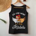 Chicken Ich Liebe Meine Mädels Tank Top Frauen Lustige Geschenke