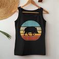 Cinghiale Retrointage Anni '60 70 Sunset Hog Wild Pig Mammal Animal Canotta da donna Regalos divertidos