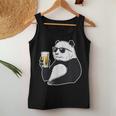 Coole Sonnenbrille Pandabär Bier Trinkend Pandas Tank Top Frauen Lustige Geschenke