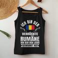 Crazy Romania Romanian Flag Tank Top Frauen Lustige Geschenke