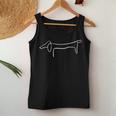 Dachshund Single Line Dog Owner Mummy Tank Top Frauen Lustige Geschenke