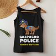 Divertente Gazpacho Police Cane Politica Congresso Greene Uomini Donne Canotta da donna Regalos divertidos