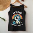 Divertente Unicorno Ansioso Ma Ancora Magico Sarcastico Umoristico Canotta da donna Regalos divertidos