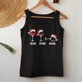 Drink Drank Drunk Wine Glasses Wine Lover Christmas Tank Top Frauen Lustige Geschenke