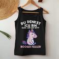 Du Denkst Ich Bin Klein Lieb Und Nett Einhorn Girl's Women's Tank Top Frauen Lustige Geschenke