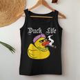 Duck Life Gangster Quietscheente Lustiges Ente Tank Top Frauen Lustige Geschenke