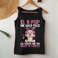El K-Pop Me Hace Feliz Kpop Musik Cuello Camiseta sin mangas para mujer Regalos divertidos