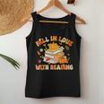 Fall In Love With Reading Book Autumn Pumpkins And Teachers Women Tank Top Unique Gifts