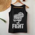 Fight 1776 Messy Bun American Women Tank Top Personalized Gifts