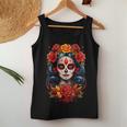 Fleur Dia De Los Muertos La Catrina Jour Des Morts Débardeur pour femme Cadeaux drôles