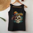 Flower Sugar Skull Cinco De Mayo Mexican Dia De Los Muertos Tank Top Frauen Lustige Geschenke