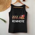 Beer Christmas Reindeer Santa Tank Top Frauen Lustige Geschenke