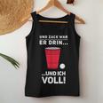 Beer Pong Beer Pong Und Zack War Er Drin Tank Top Frauen Lustige Geschenke