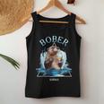 Bober Beer Drinking Beaver Lovers Bobr Meme Tank Top Frauen Lustige Geschenke