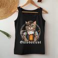 Cat Beer Oktoberfest Bavaria Lederhosen Costume Tank Top Frauen Lustige Geschenke