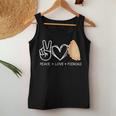 Peace Love Pierogi Cuisine Lover Cool For Girl Women Tank Top Personalized Gifts