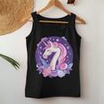 Geburtstag 7 Einhorn Mädchen Einhorn Outfit 7 Geburtstag Tank Top Frauen Lustige Geschenke