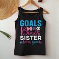 Goals Or Bows Sister Loves You Baby Gender Reveal Pregnancy Women Tank Top Personalized Gifts