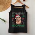 Golden Retrievers Merry Christmas Woofmas Dog Lover Mom Dad Women Tank Top Personalized Gifts
