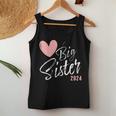 Große Schwester 2024 Big Sister 2024 Girls' Heart Tank Top Frauen Lustige Geschenke