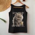 Guten Morgen Ganz Dünnes Ice Evil Cat & Coffee Tank Top Frauen Lustige Geschenke