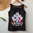 Happy Birthday Girl Squish Squad Mallow Girls 9Th Birthday Women Tank Top Unique Gifts