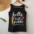 Hello First Grade Teacher 1St Grade Back To School Women Tank Top Funny Gifts