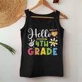Hello Fourth 4Th Grade Happy First Day Of School Girls Women Tank Top Unique Gifts