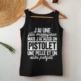 Homme Papa Drole J'ai Une Fille Magnifique Fête Des Pères Débardeur pour femme Cadeaux drôles