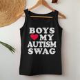 Jungen Lieben Meinen Autismus Swag Lustige Autistische Mädchen Bewusstseins-Idee Tank Top Frauen Lustige Geschenke