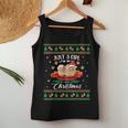 Just A Girl Who Loves Pomeranians & Christmas Ugly Sweater Women Tank Top Personalized Gifts