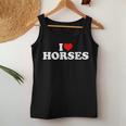 I Love Horses I Heart Horses Horses Lover Canotta da donna Regalos divertidos