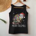 Merry Hissmas Possum Santa Hat Xmas Light Women Women Tank Top Personalized Gifts