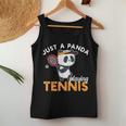 Panda Che Gioca A Tennis Ragazza Animale Ragazze Tennis Canotta da donna Regalos divertidos