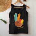 Peace Sign Turkey Hand Cool Thanksgiving Hippie Women Women Tank Top Personalized Gifts