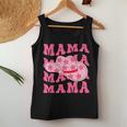 Pink Cowboy Hat Western Cowgirl Mama Groovy Country Mom Women Tank Top Personalized Gifts