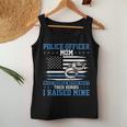 Police Supporter I Raised My Hero Police Officer Mom Women Tank Top Personalized Gifts