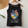 Ragazze Pallavolo Camicie Donna I Just Wanna Giocare Pallavolo Canotta da donna Regalos divertidos