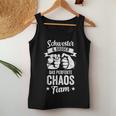 Schwester Und Bruder Das Perfekt Chaos Team Tank Top Frauen Lustige Geschenke