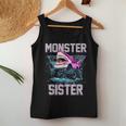 Shark Monster Truck Sister Monster Truck Are My Jam Truck Women Tank Top Funny Gifts