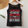 I Survived A Meeting That Should Have Been An E-Mail Canotta da donna Regalos divertidos