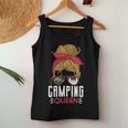 Tent Camper Outdoor Mom Girl Camping Queen Tank Top Frauen Lustige Geschenke