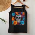 Tête De Mort Mexicaine Dia De Muertos Jour Des Morts Floral Débardeur pour femme Cadeaux drôles